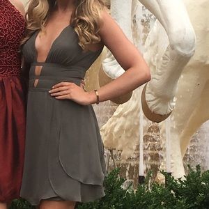 Olive Green Bebe Dress